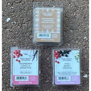 Better Home & Garden-  3 Pack Scented Wax Cubes-Raspberry/Pink Berry/Peppermints